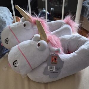 Universal Despicable Me Plush Unicorn Slippers